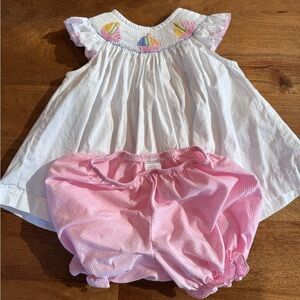Classic Whimsy toddler girls 2 piece embroidered set